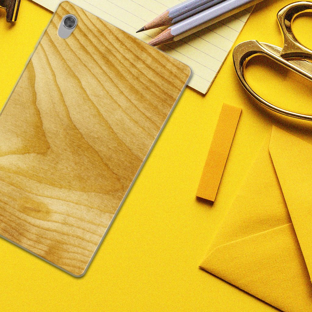Lenovo Tab M10 HD (2de generatie) Silicone Tablet Hoes Licht Hout - B2C Telecom
