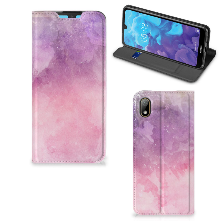 Bookcase Huawei Y5 (2019) Pink Purple Paint - B2C Telecom