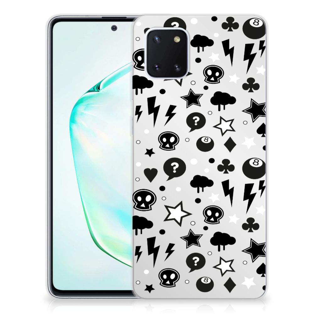 Silicone Back Case Samsung Galaxy Note 10 Lite Silver Punk B2C Telecom