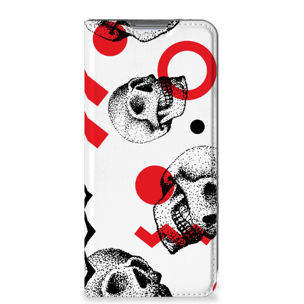 Mobiel BookCase Xiaomi 12 | 12X Skull Red - B2C Telecom
