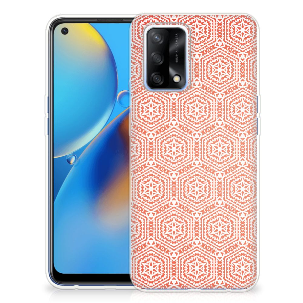 OPPO A74 4G TPU bumper Pattern Orange B2C Telecom