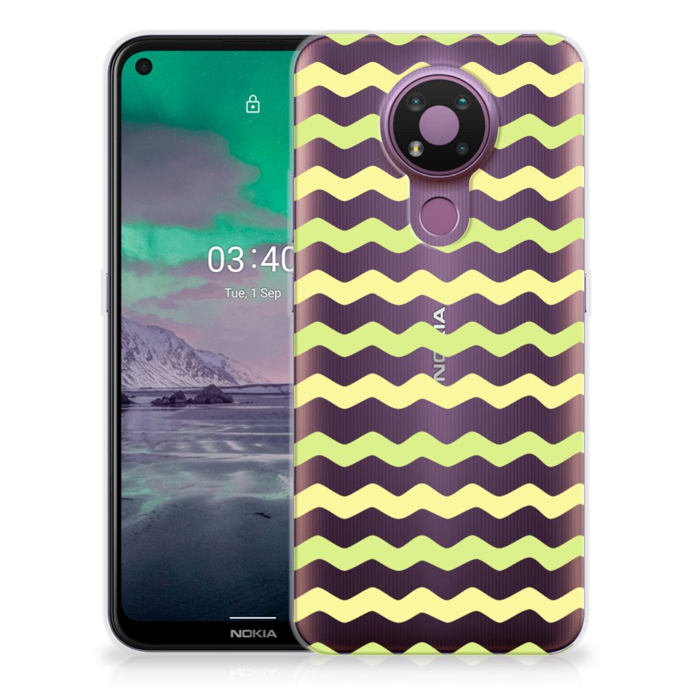 Nokia 3.4 TPU bumper Waves Yellow