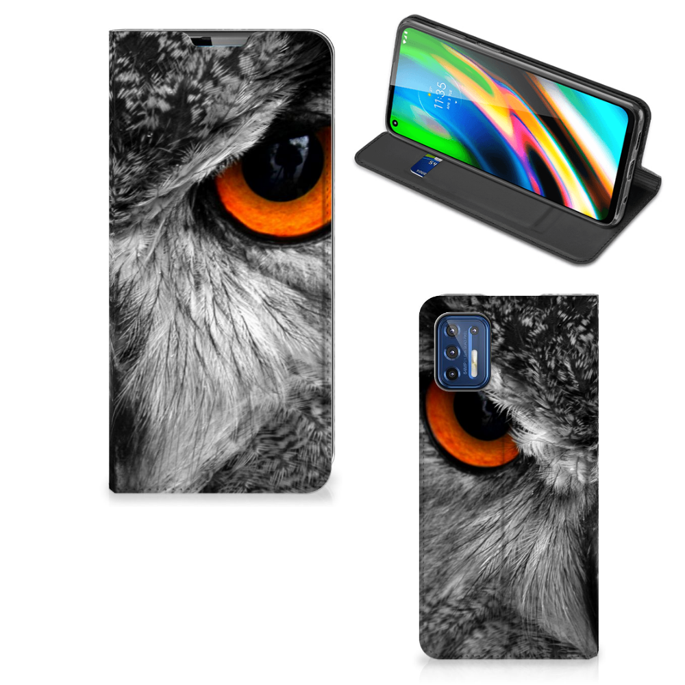 Motorola Moto G9 Plus Hoesje maken Uil - B2C Telecom