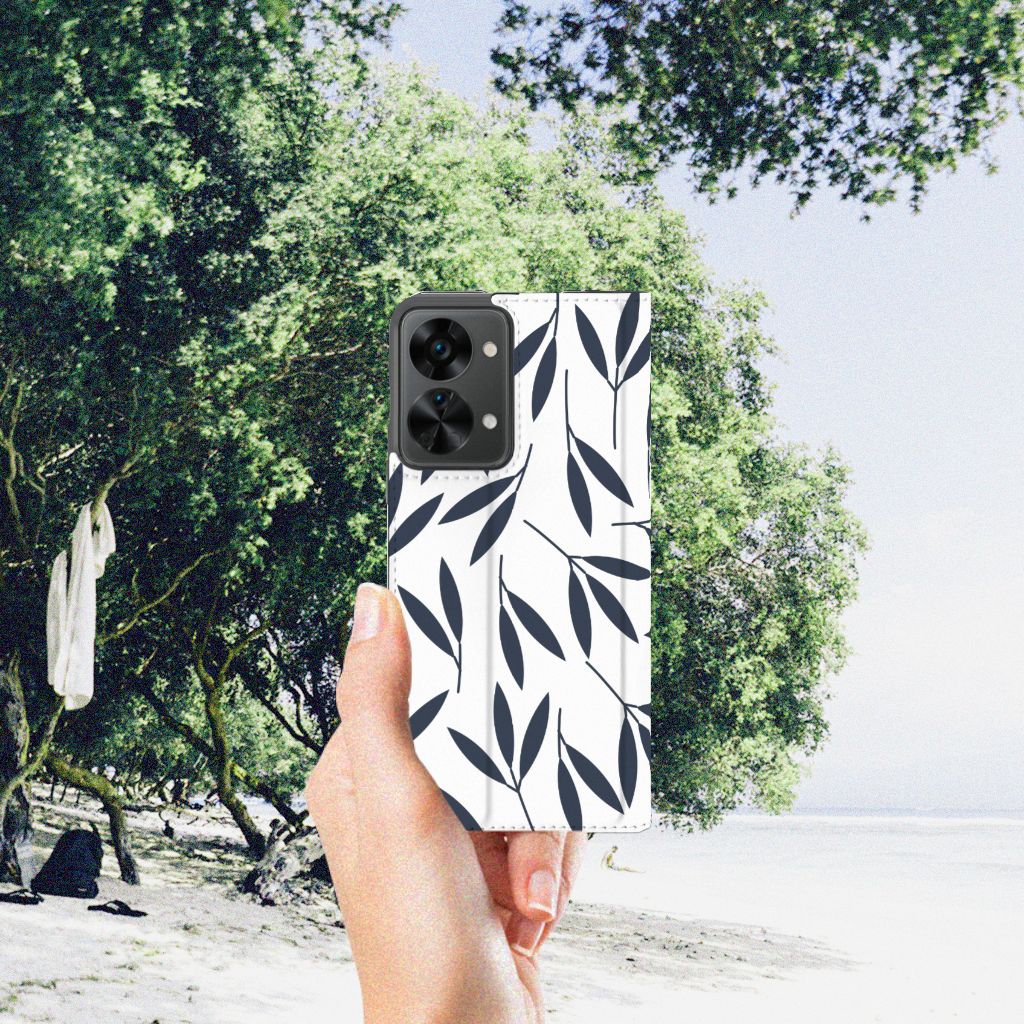OnePlus Nord 2T Smart Cover Leaves Blue - B2C Telecom