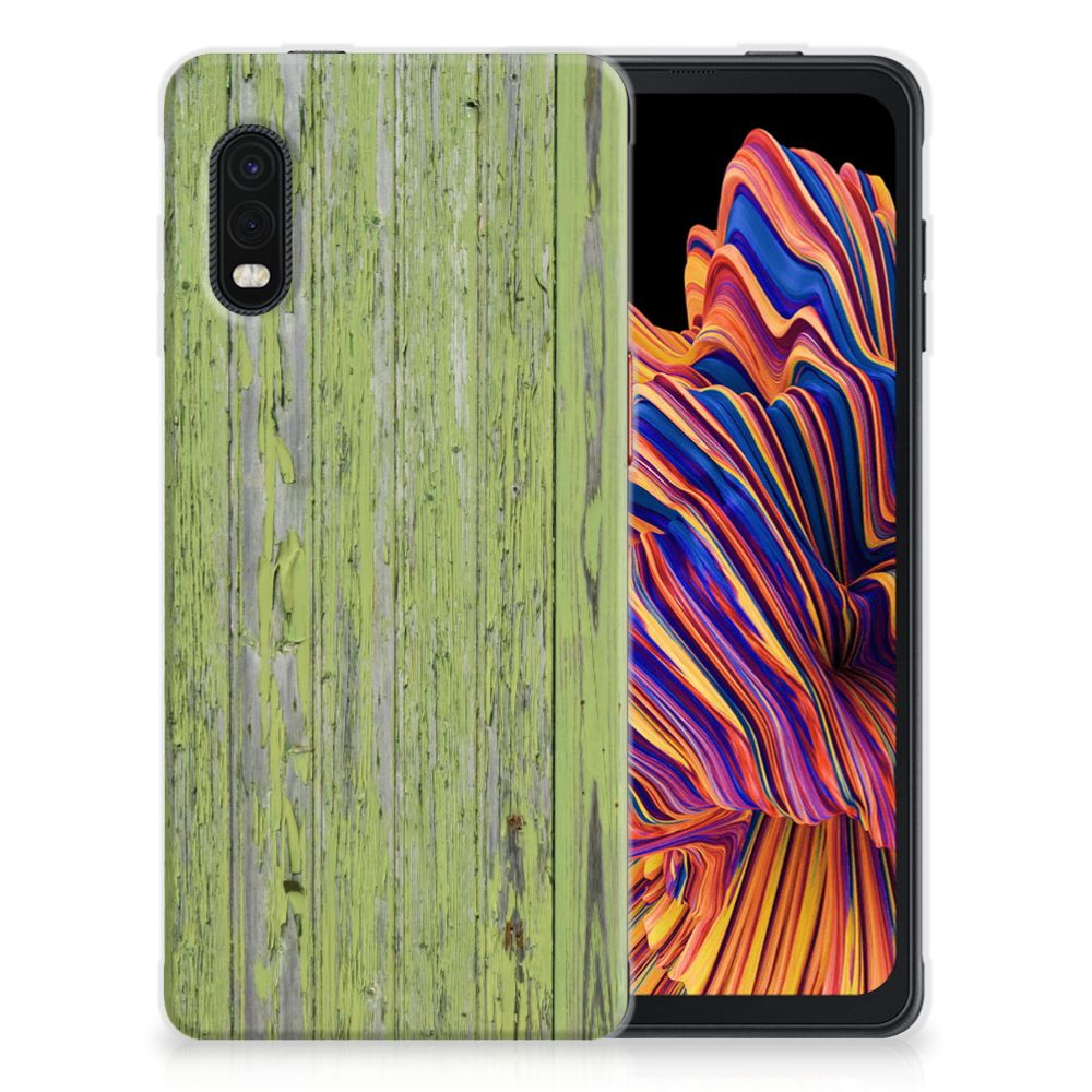 Samsung Xcover Pro Bumper Hoesje Green Wood