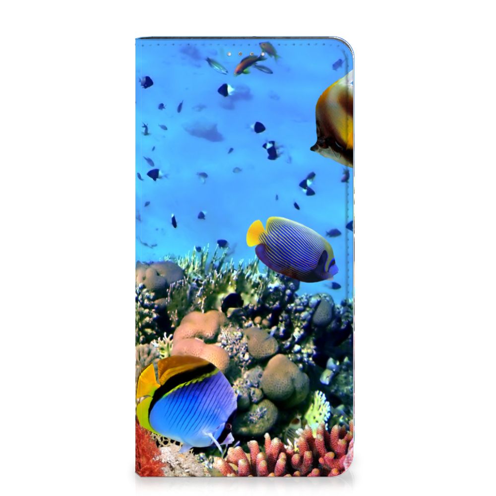 Samsung Galaxy A14 5G Hoesje maken Vissen met tropische vissen en kleurrijk zeeleven