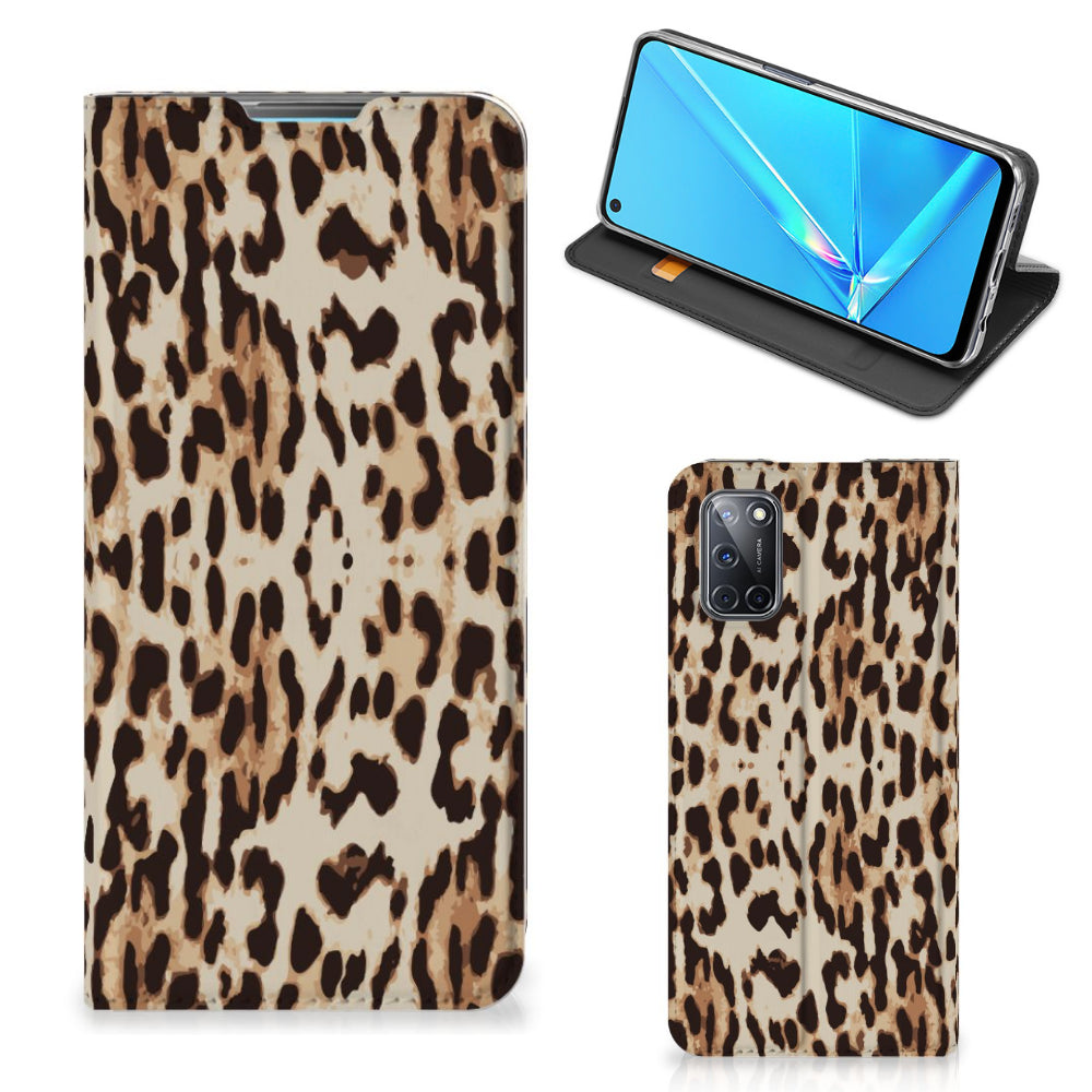 OPPO A52 | A72 Hoesje maken Leopard