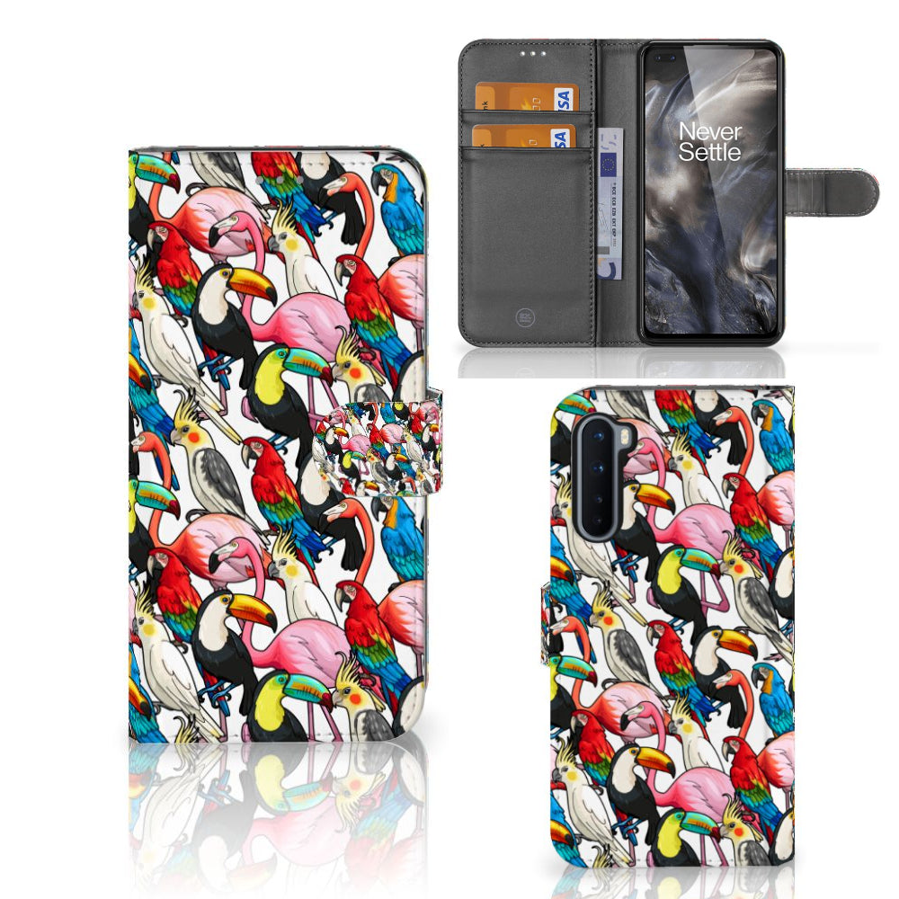 OnePlus Nord Telefoonhoesje met Pasjes Birds
