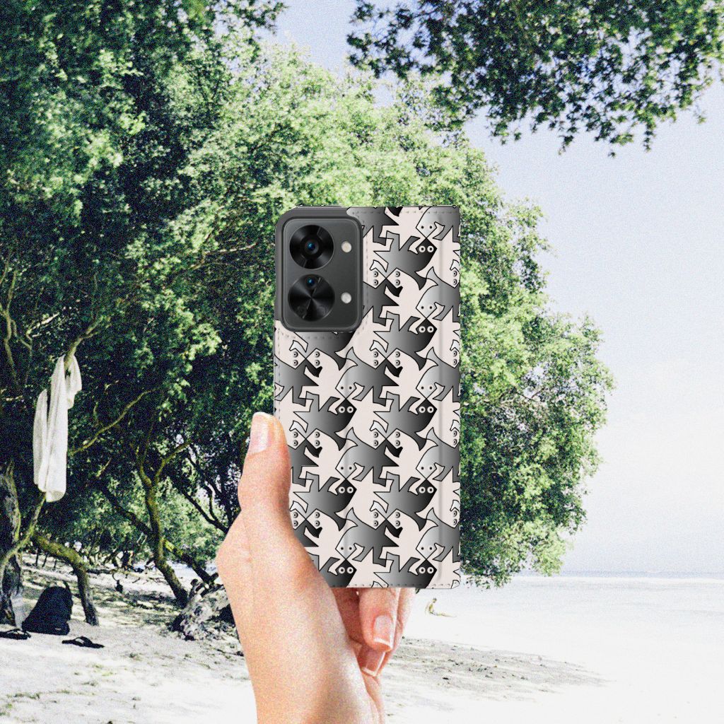 OnePlus Nord 2T Hoesje maken Salamander Grey - B2C Telecom