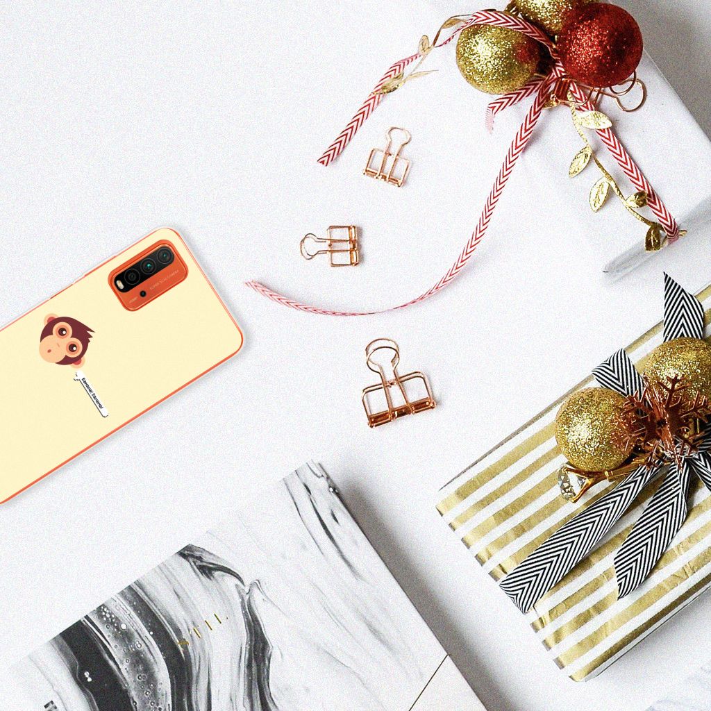 Xiaomi Poco M3 Telefoonhoesje met Naam Monkey B2C Telecom