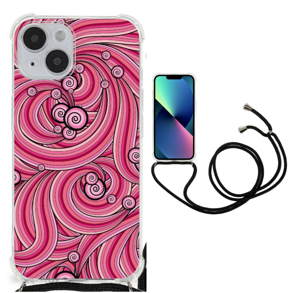 iPhone 14 Back Cover Swirl Pink