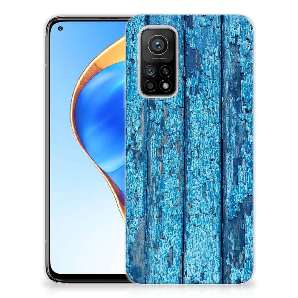 Xiaomi Mi 10T | 10T Pro Bumper Hoesje Wood Blue B2C Telecom
