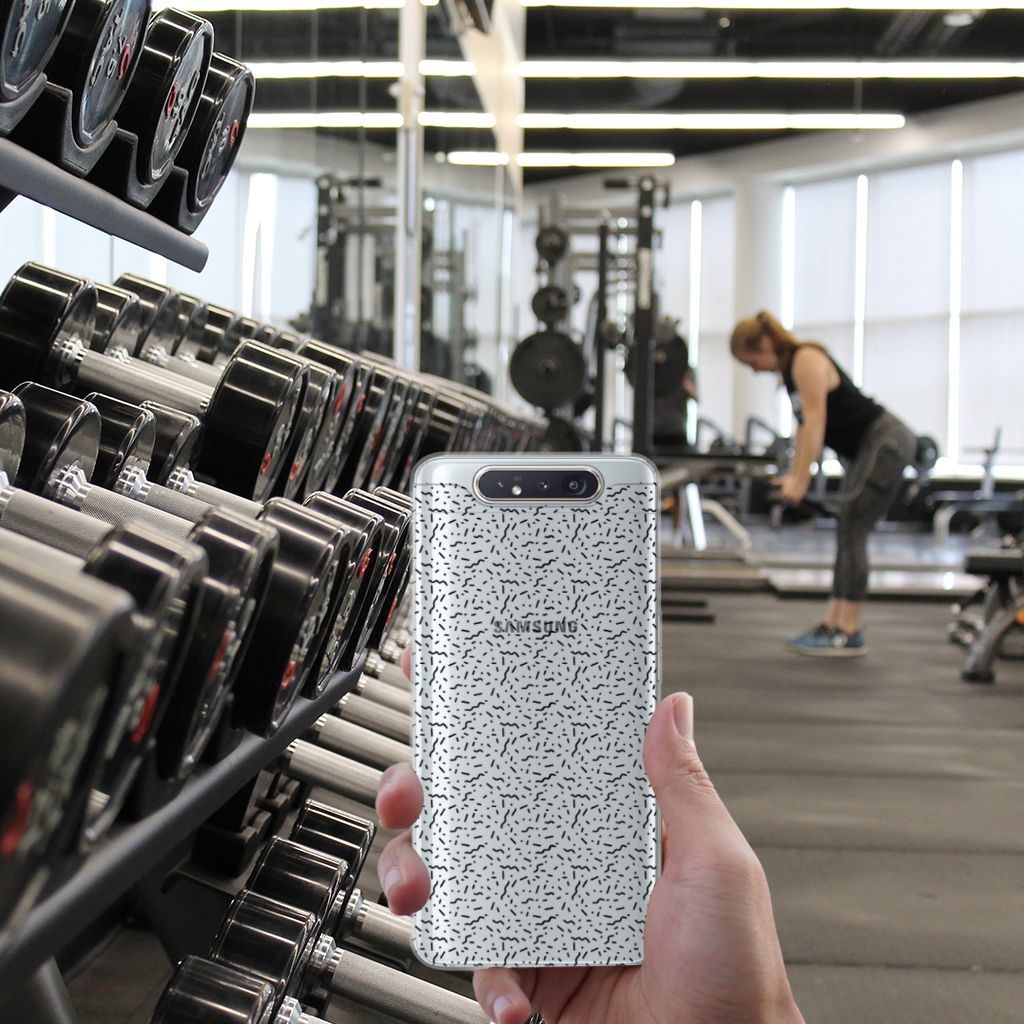 Samsung Galaxy A80 TPU bumper Stripes Dots