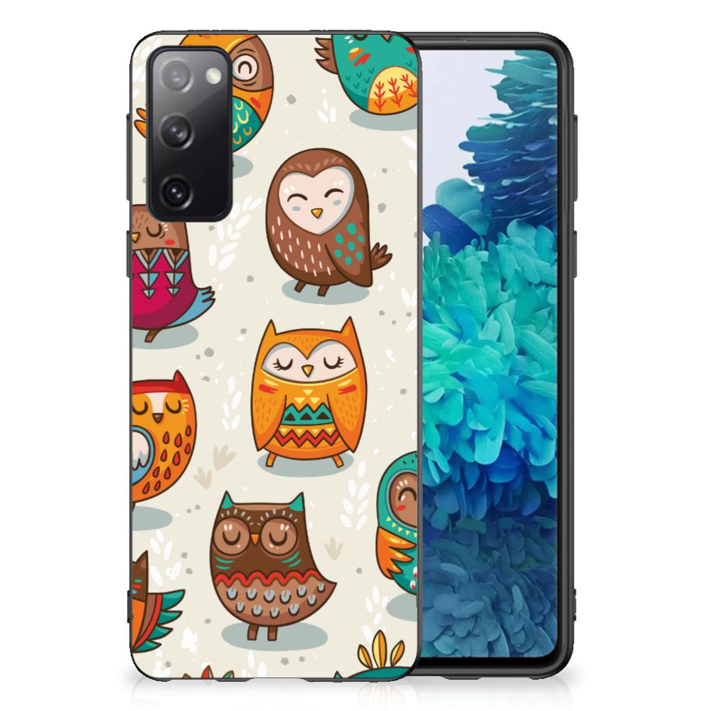 Samsung Galaxy S20 Back Cover Vrolijke Uilen