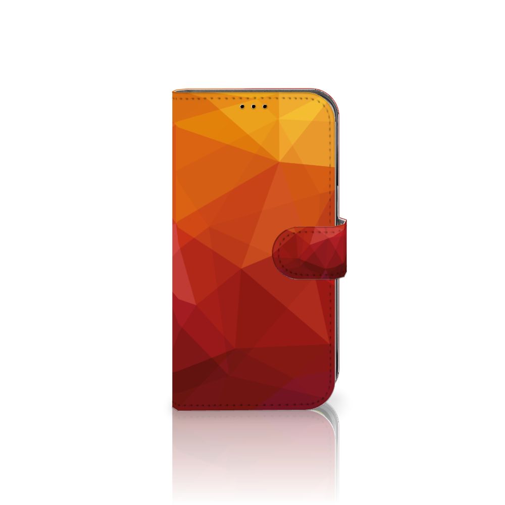 Book Case voor Apple iPhone 14 Polygon Red