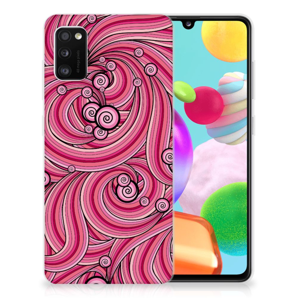 Samsung Galaxy A41 Hoesje maken Swirl Pink B2C Telecom