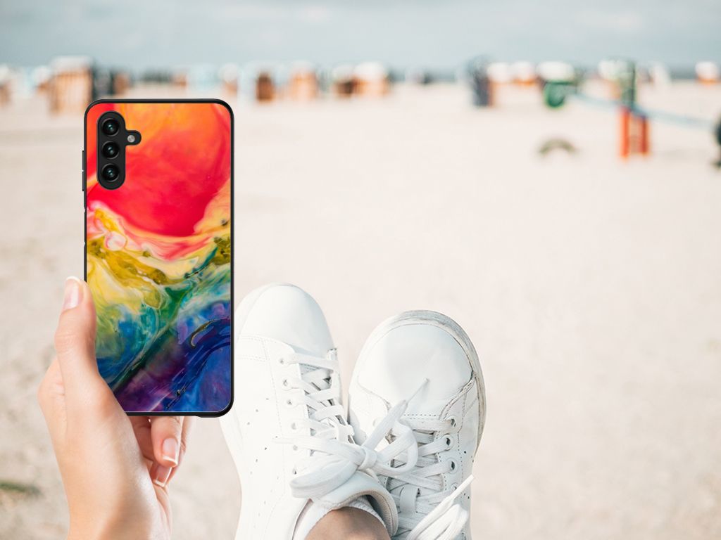 Kleurrijke Telefoonhoesje Samsung Galaxy A13 5G | A04s Watercolor Dark B2C Telecom
