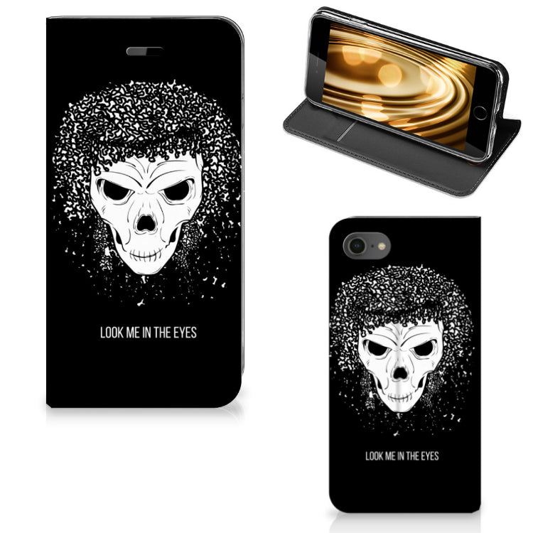 Mobiel BookCase iPhone 7 | 8 | SE (2020) | SE (2022) Skull Hair