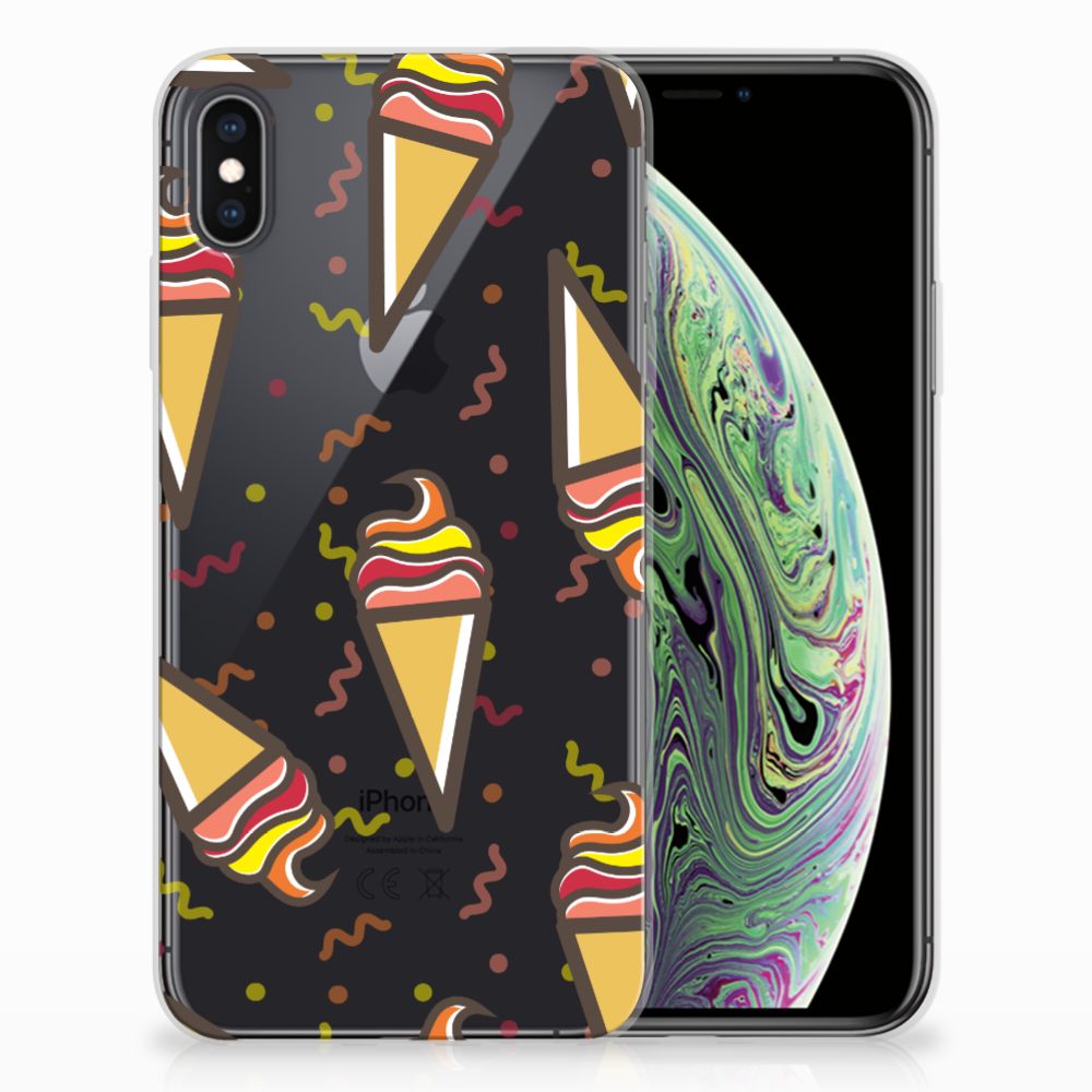 Apple iPhone Xs Max Siliconen Case Icecream