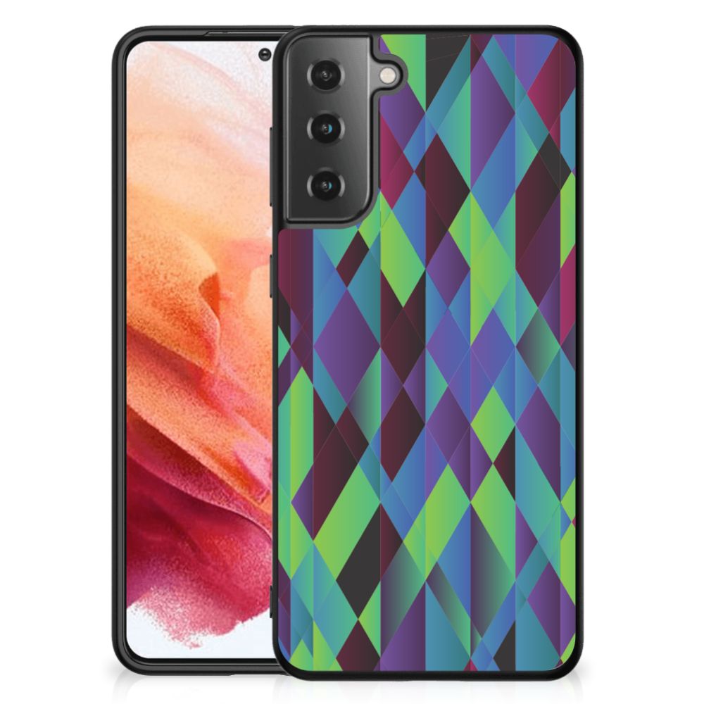 Samsung Galaxy S21 Backcover Abstract Green Blue
