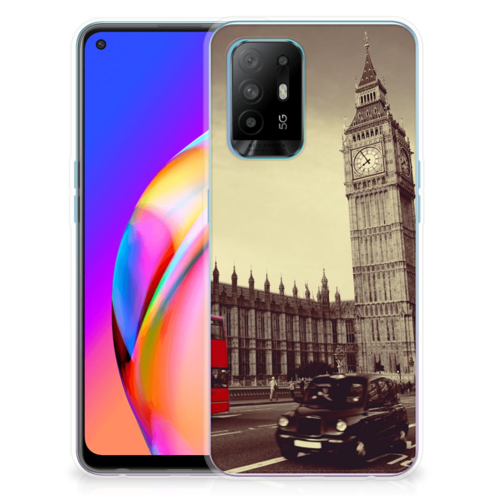 OPPO A94 5G | Reno5 Z Siliconen Back Cover Londen B2C Telecom