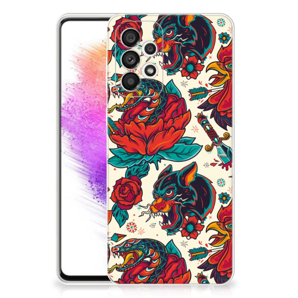 Siliconen Hoesje met foto voor Samsung Galaxy A73 5G Old Skool B2C Telecom