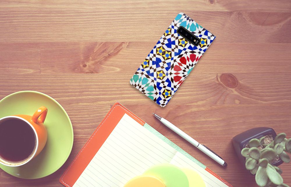 Samsung Galaxy S10 Plus Standcase Mozaïek