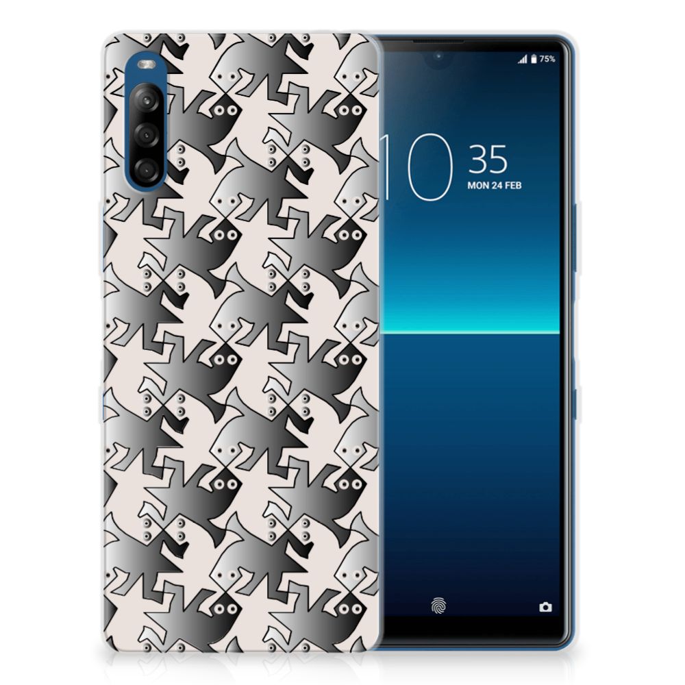 Sony Xperia L4 TPU Hoesje Salamander Grey
