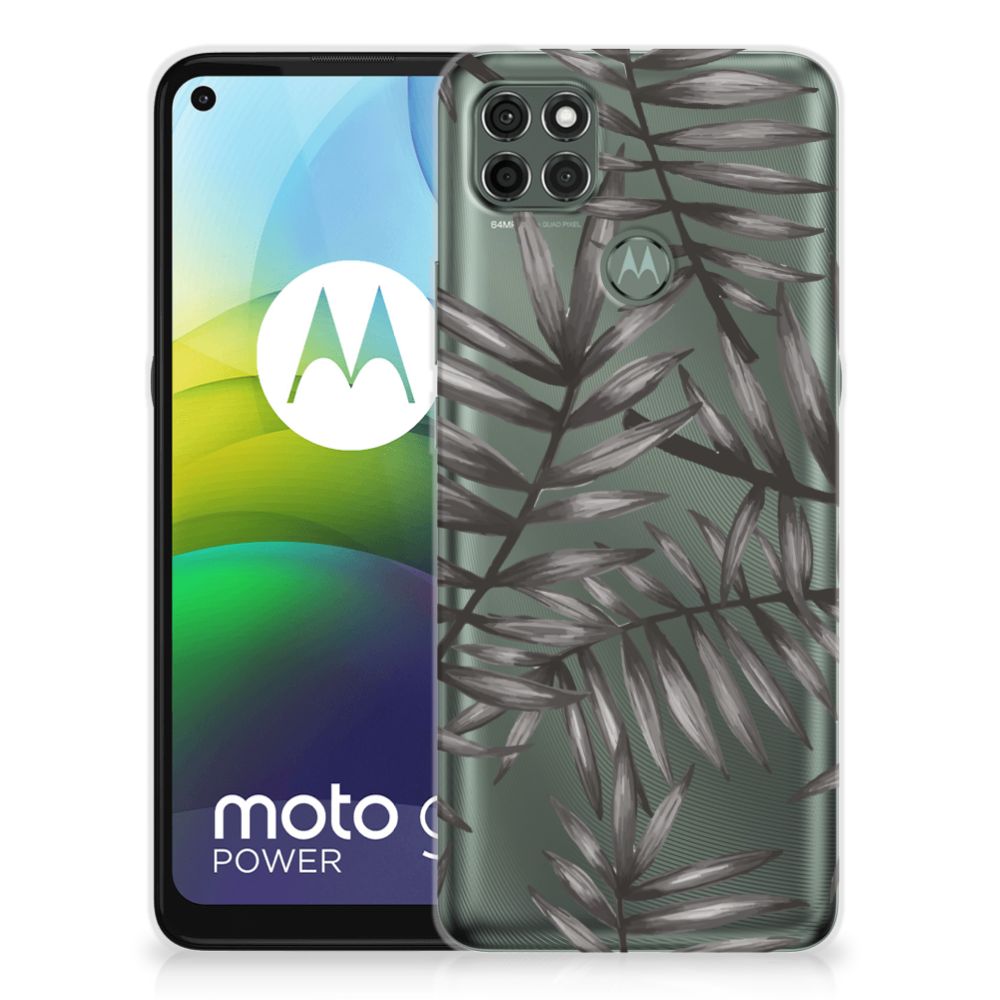 Motorola Moto G9 Power TPU Case Leaves Grey B2C Telecom