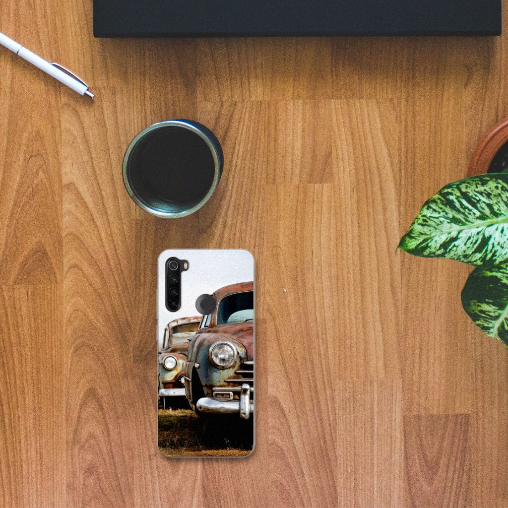 Xiaomi Redmi Note 8T Siliconen Hoesje met foto Vintage Auto B2C Telecom