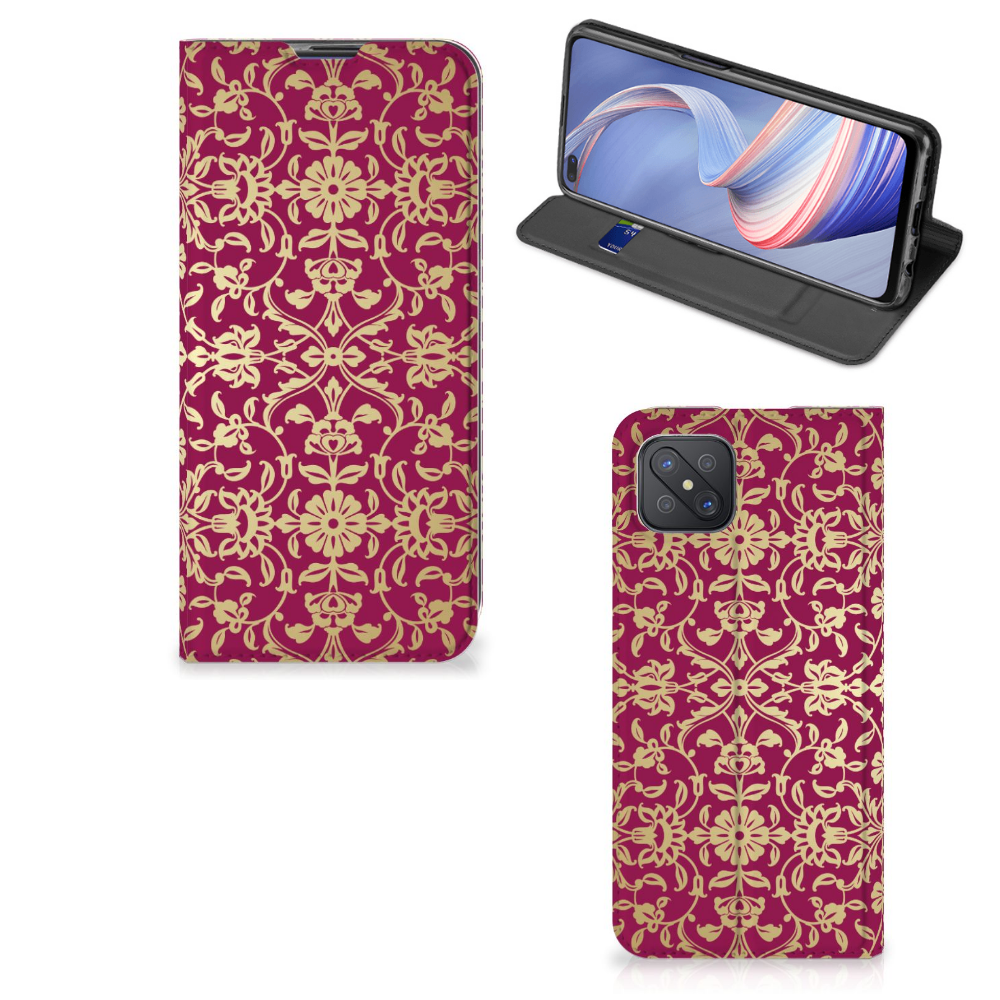 Telefoon Hoesje OPPO Reno4 Z 5G Barok Pink - B2C Telecom
