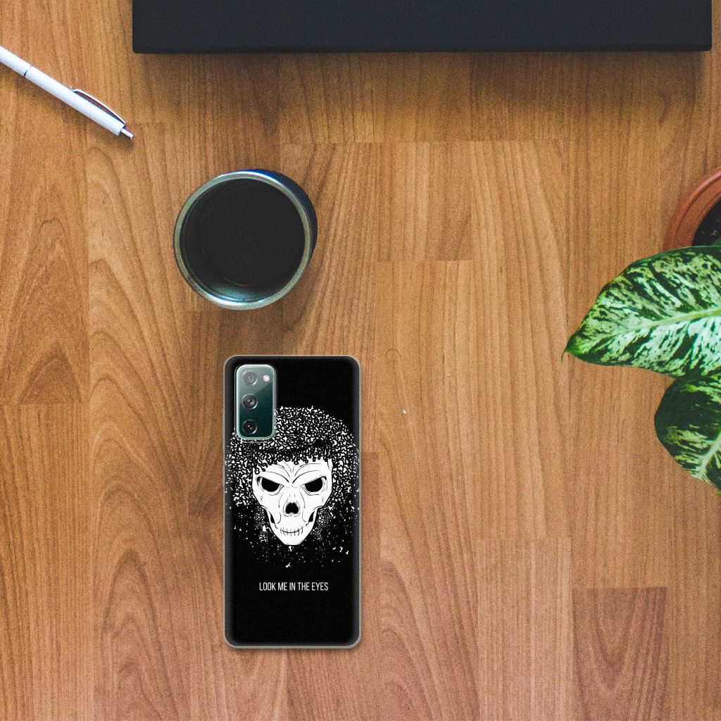 Silicone Back Case Samsung Galaxy S20 FE Skull Hair B2C Telecom