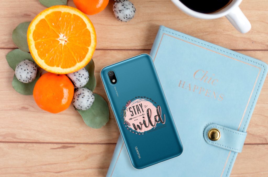 Huawei Y5 (2019) Telefoonhoesje met Naam Boho Stay Wild