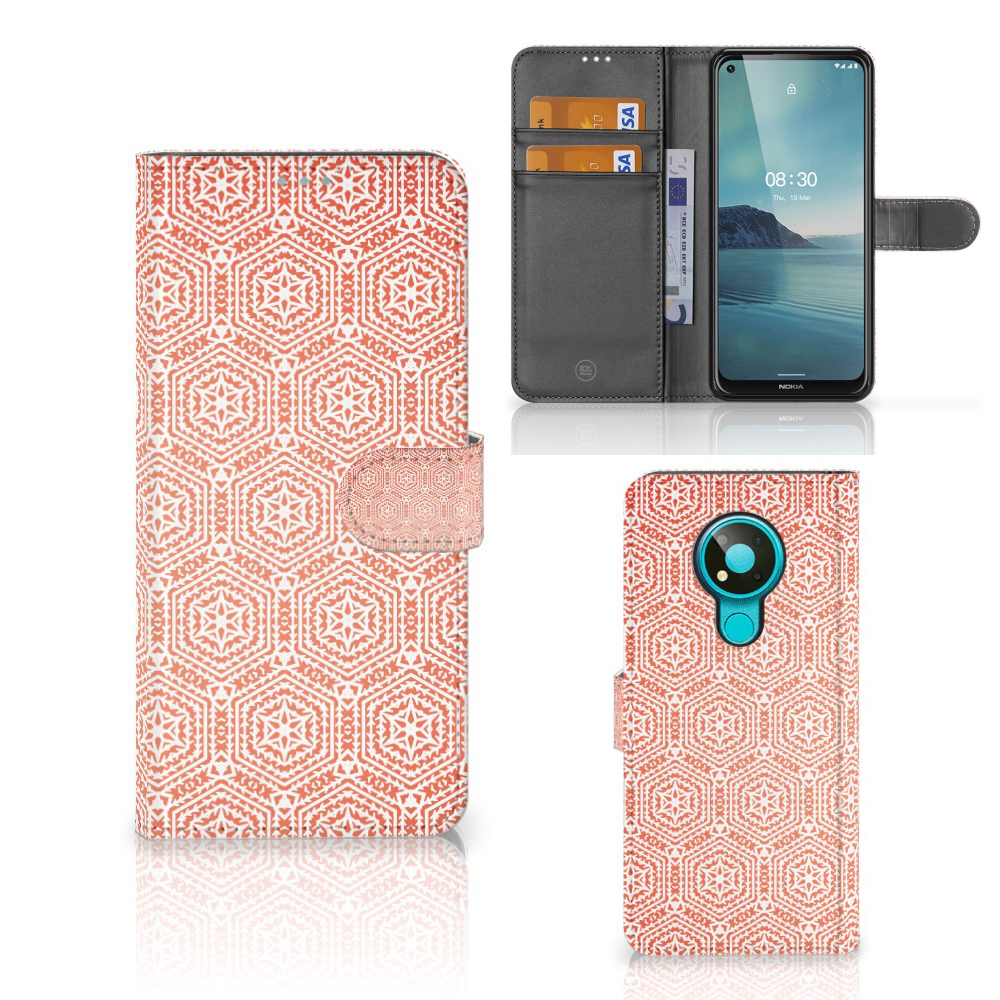 Nokia 3.4 Telefoon Hoesje Pattern Orange