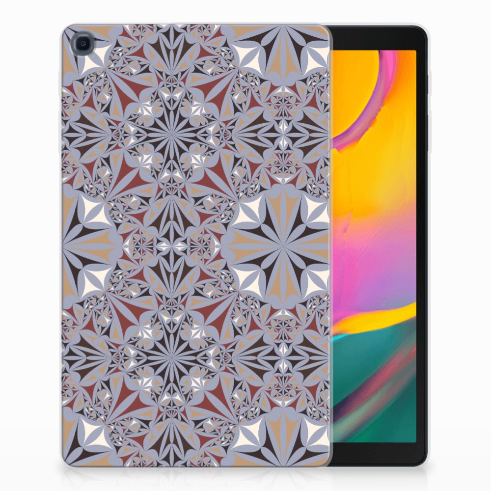 Samsung Galaxy Tab A 10.1 (2019) Tablet Back Cover Flower Tiles