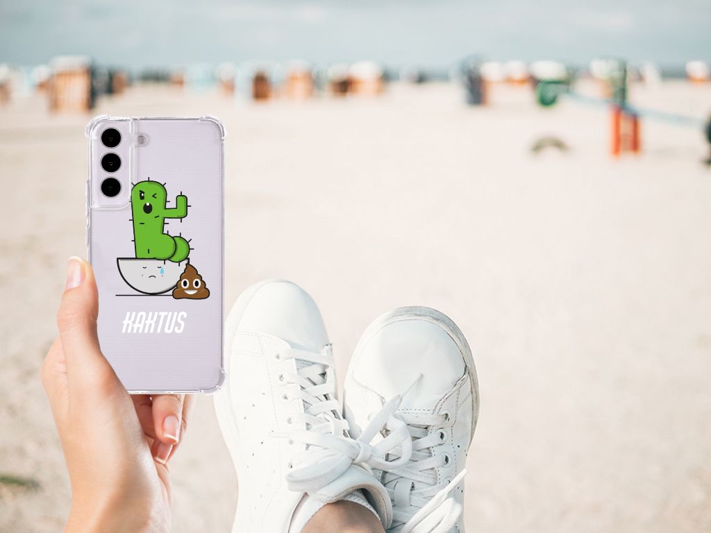 Samsung Galaxy S22 Stevig Bumper Hoesje Cactus Poo B2C Telecom