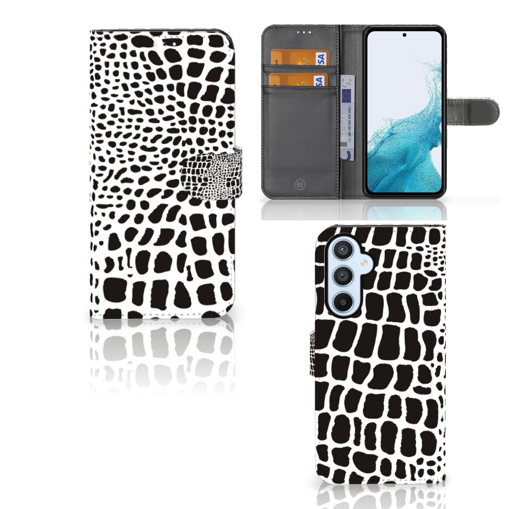 Samsung Galaxy A54 5G Telefoonhoesje met Pasjes Slangenprint