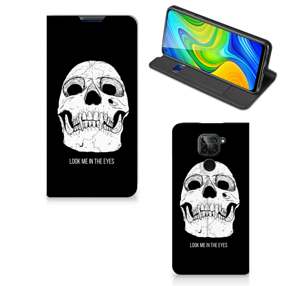 Mobiel BookCase Xiaomi Redmi Note 9 Skull Eyes - B2C Telecom