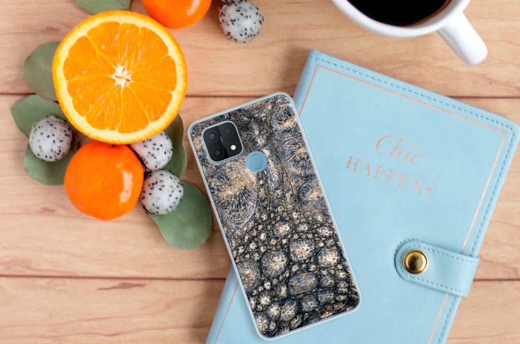 OPPO A15 TPU Hoesje Krokodillenprint B2C Telecom