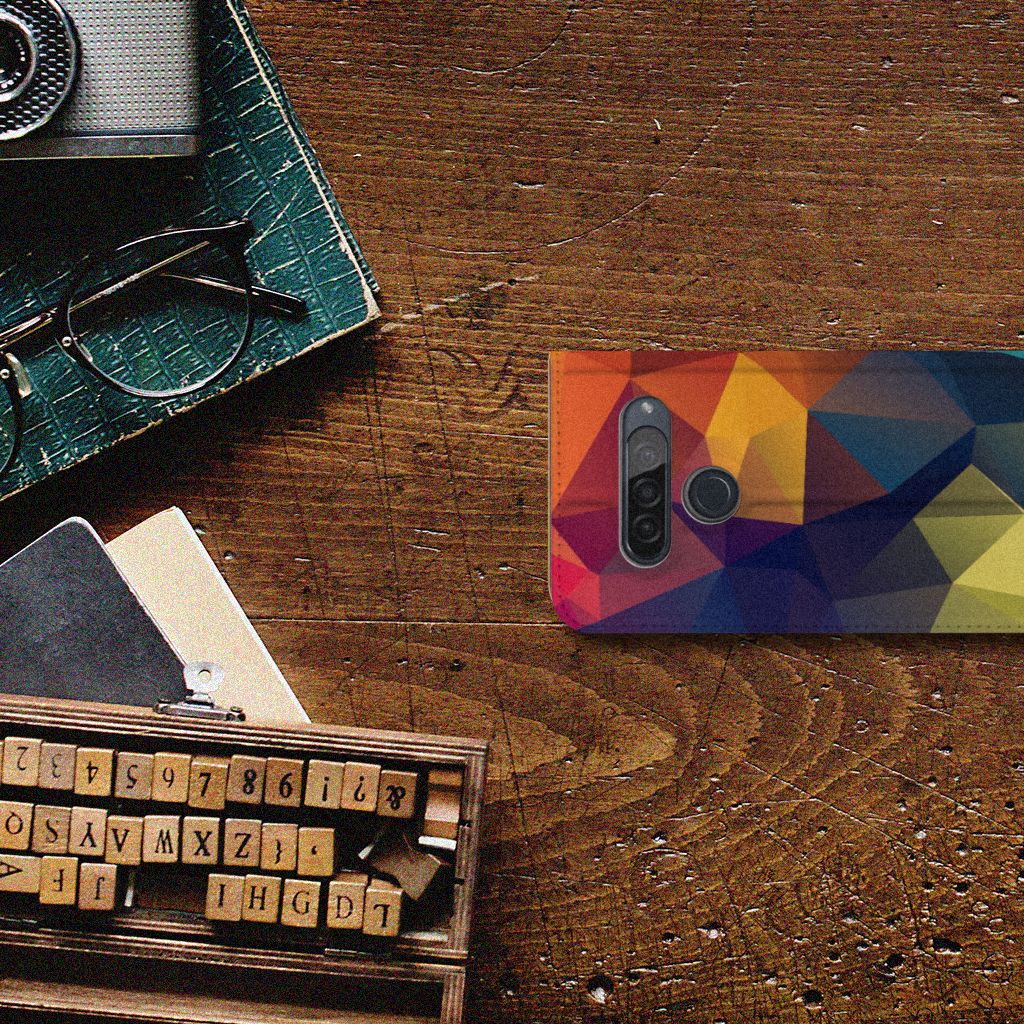 LG G8s Thinq Stand Case Polygon Color - B2C Telecom