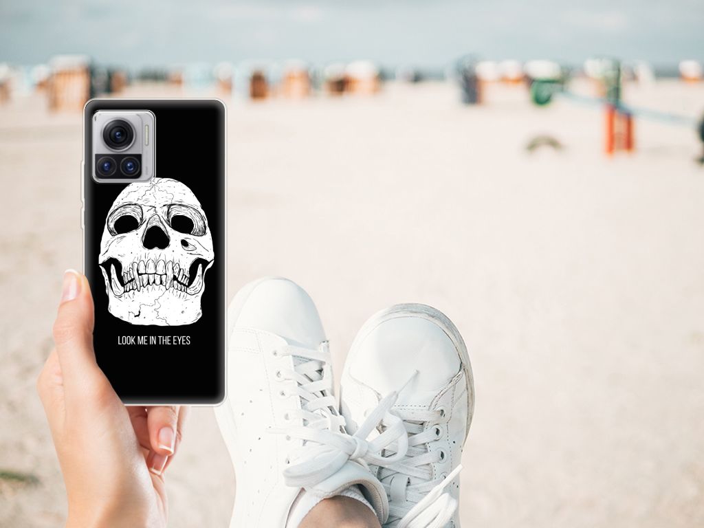 Silicone Back Case Motorola Moto X30 Pro Skull Eyes B2C Telecom