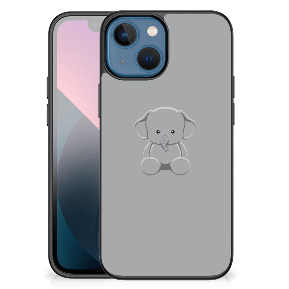 Apple iPhone 13 mini Hoesje Grijs Baby Olifant