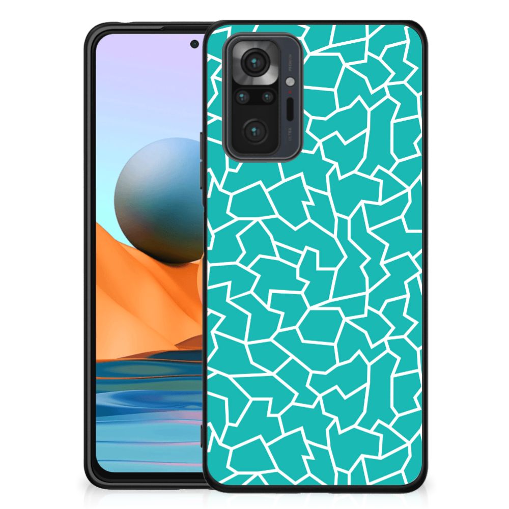 Xiaomi Redmi Note 10 Pro Leuk Telefoonhoesje Cracks Blue