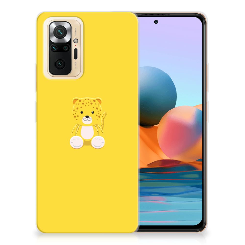 Xiaomi Redmi Note 10 Pro Telefoonhoesje met Naam Baby Leopard B2C Telecom