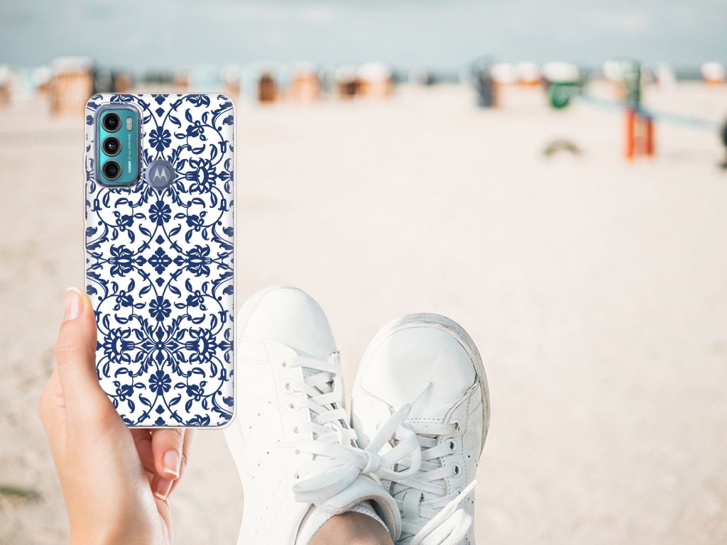 Motorola Moto G60 TPU Case Flower Blue B2C Telecom