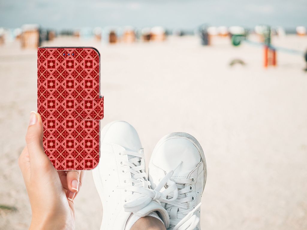 Samsung Galaxy S10e Telefoon Hoesje Batik Rood