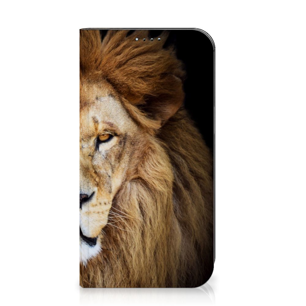 iPhone 15 Hoesje maken Leeuw met indrukwekkende manen en krachtige uitstraling đĻ