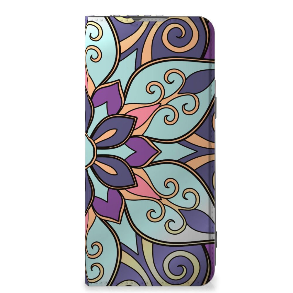 OnePlus Nord 2T Smart Cover Purple Flower - B2C Telecom