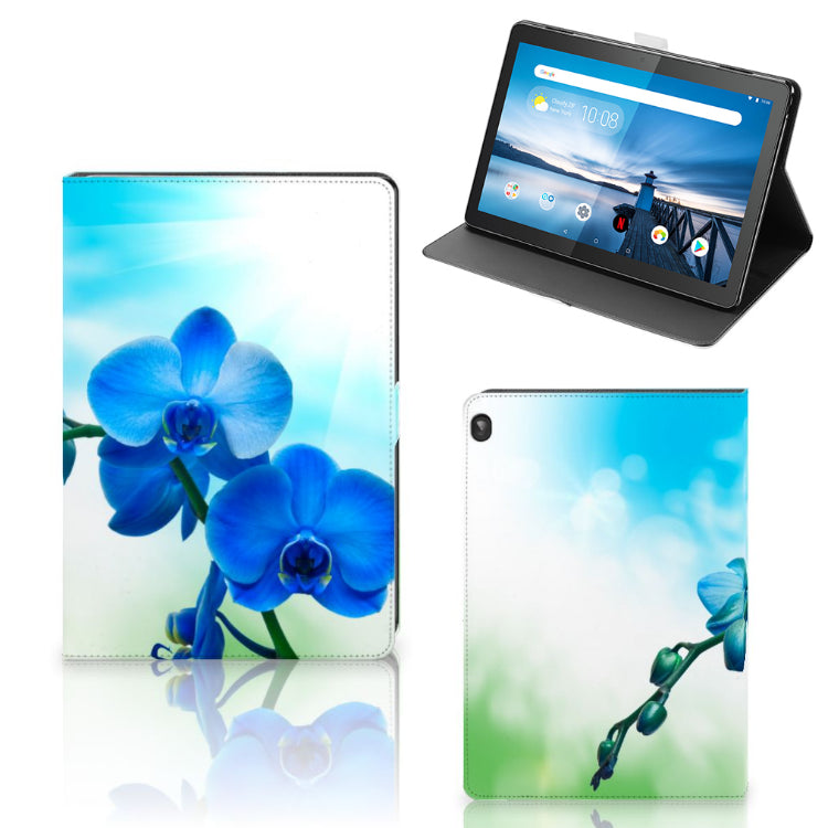 Lenovo Tablet M10 Tablet Cover Orchidee Blauw - Cadeau voor je Moeder