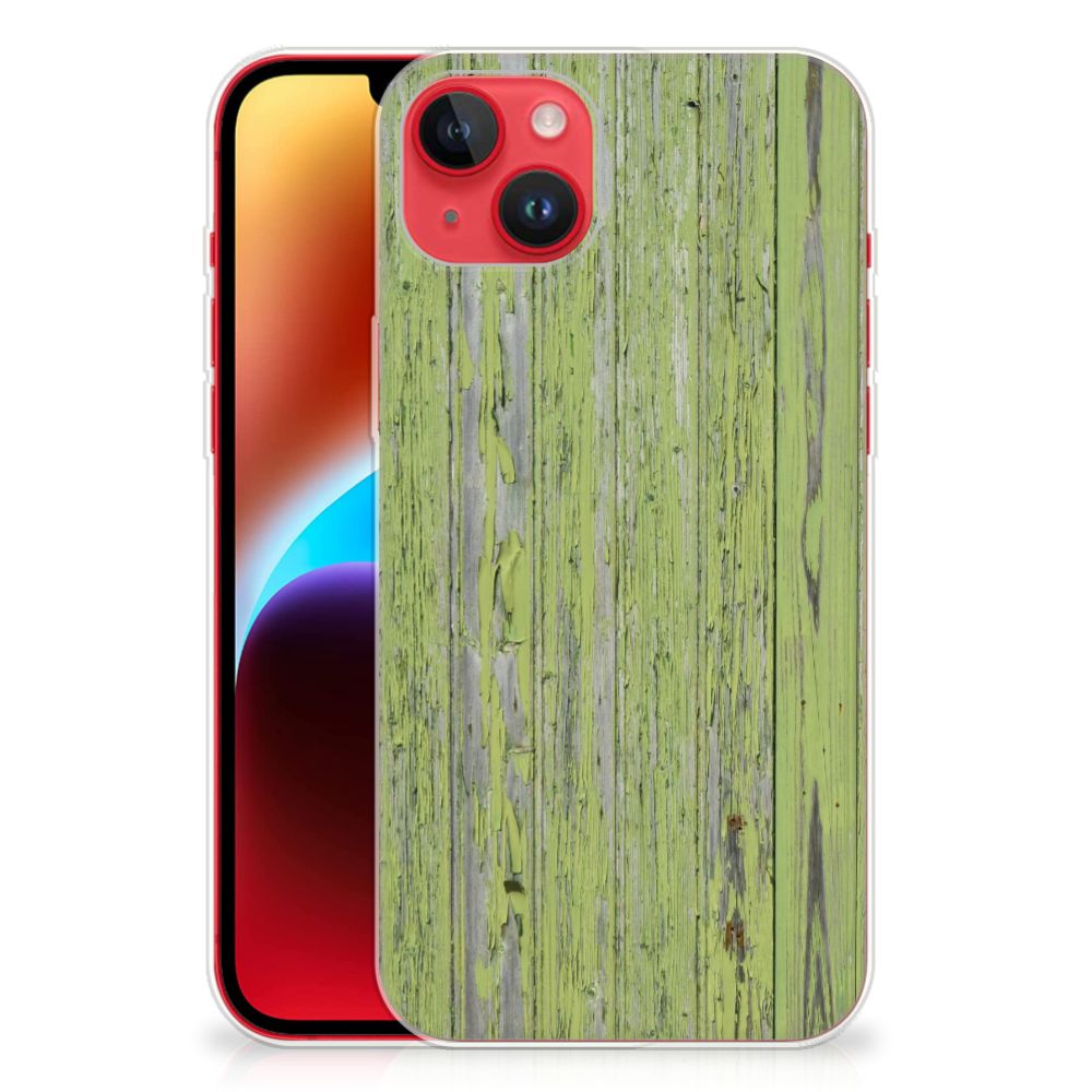 iPhone 14 Plus Bumper Hoesje Green Wood